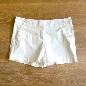 Ann Taylor Loft Riviera 4" PURE White Shorts Size 4